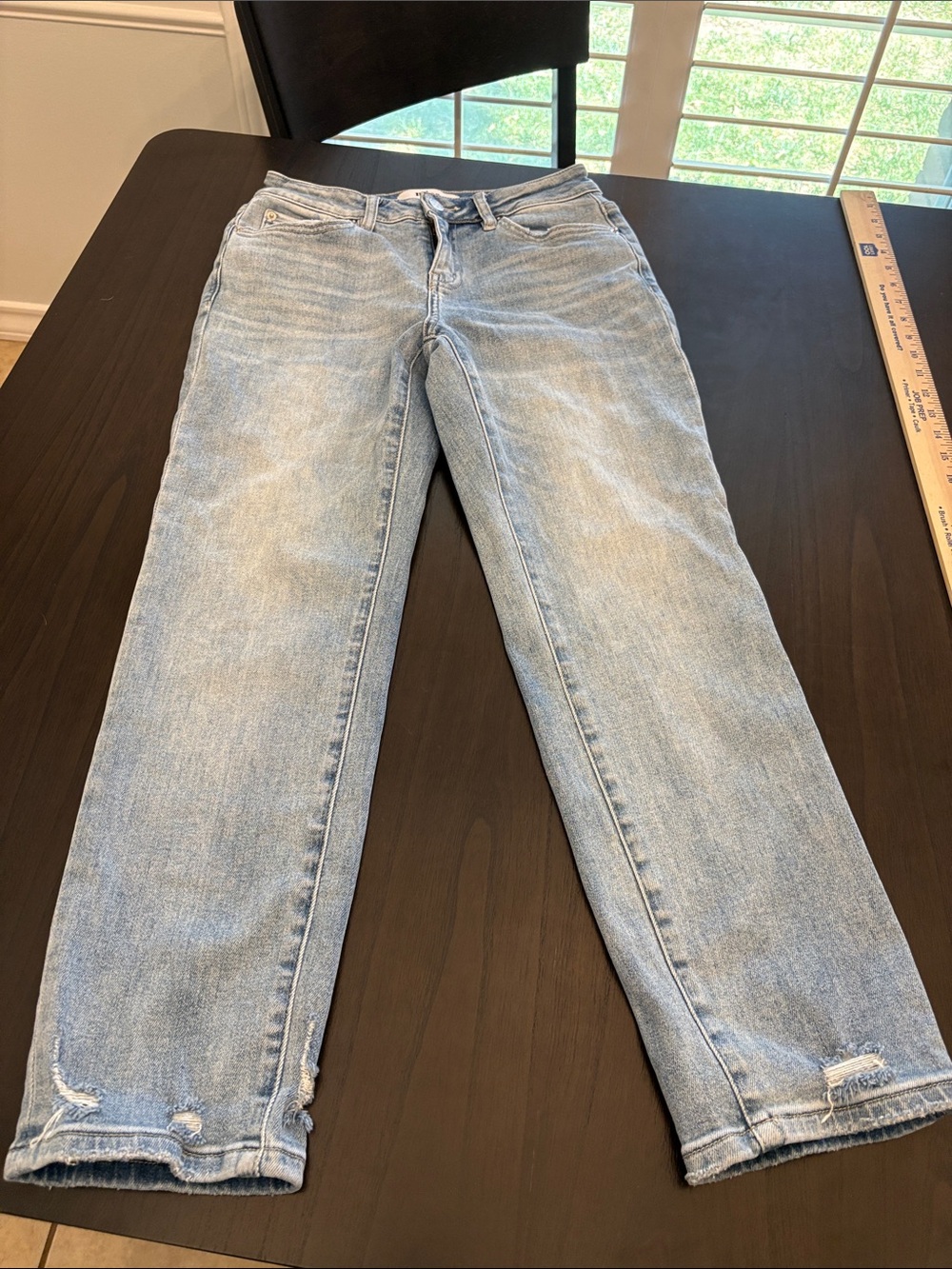 Classic Light Blue Straight Leg Jeans - Mid-Rise Everyday